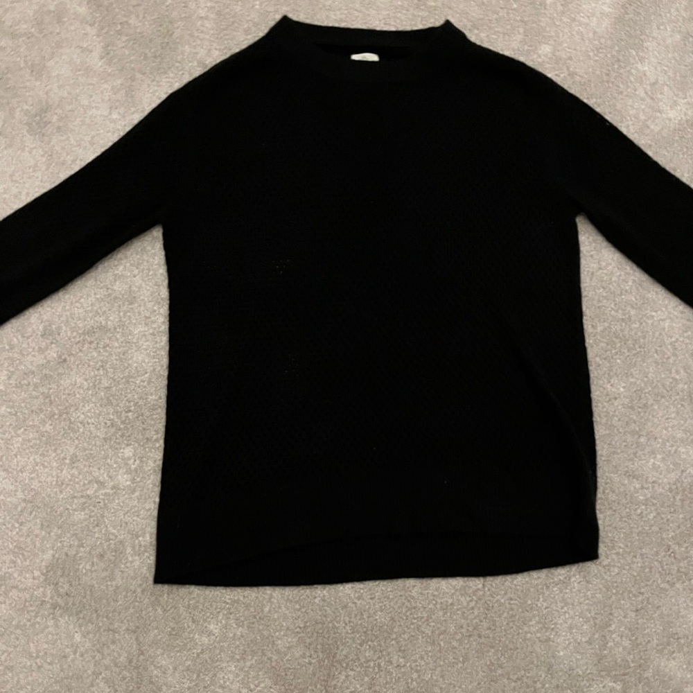 Offline by Aerie Black Open-Knit Sweater